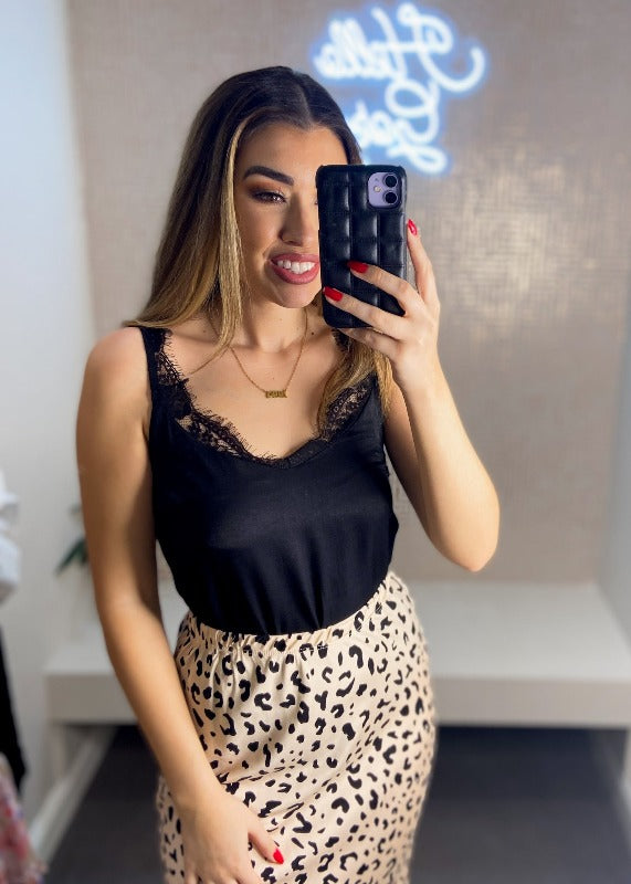 Anastasia Lace Trim Bodysuit