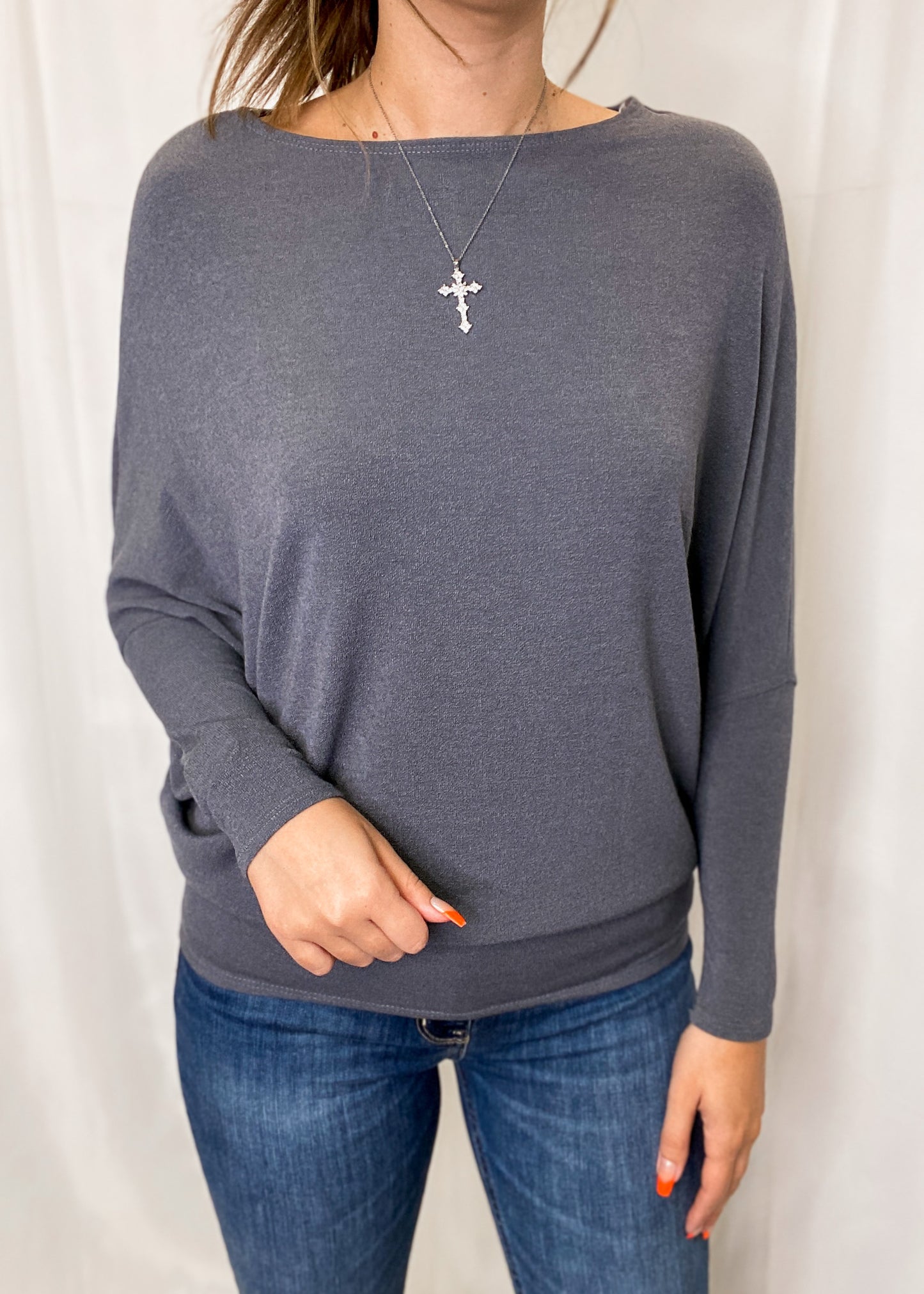 Marsha Off The Shoulder Dolman Sleeve Top