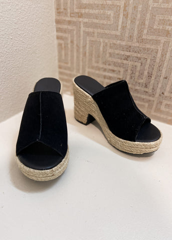 Whitney Espadrille Mule Platform Heel