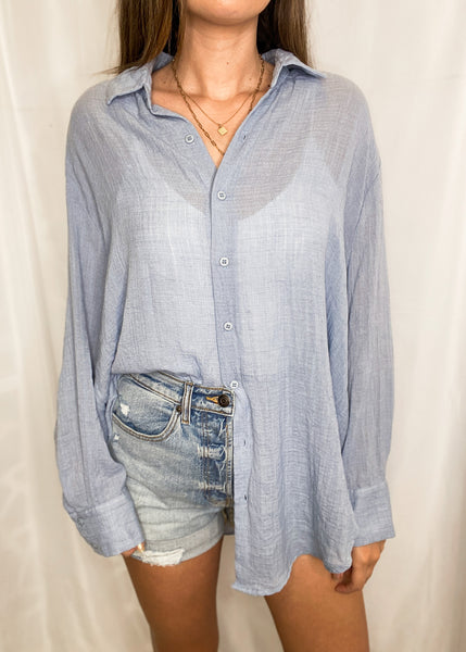 Estelle Button Down Oversized Light Weight Shirt