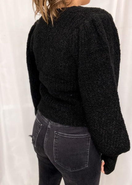 Fuzzy Button Up Cardigan