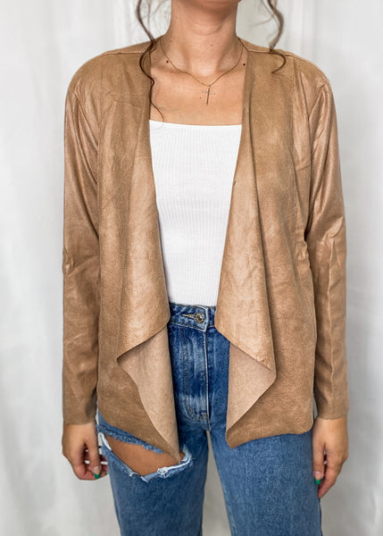 Auden Suede Open Moto Jacket